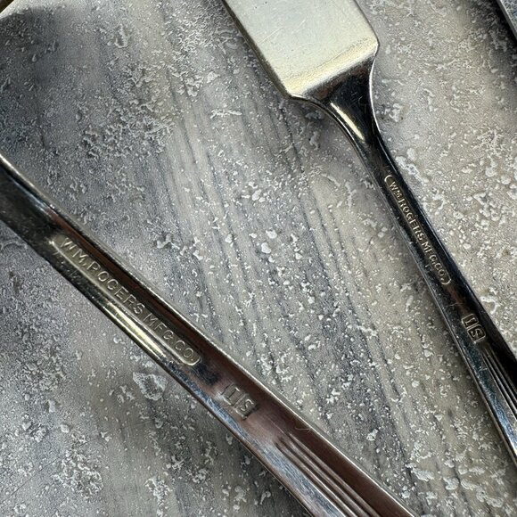 Wm Rogers 1939 ALLURE Wheat Silver Plate Flatware 35 Pc 6 Servings - Picture 11 of 13